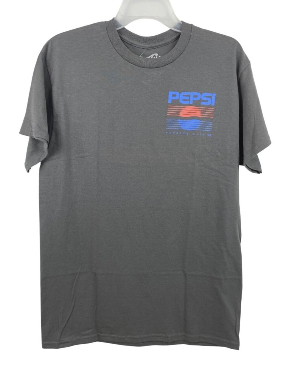 Pepsi-Cola Running Club 98 Mens Size Medium Gray Short Sleeve Graphic T-shirt